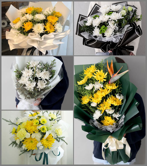 广东湛江市廉江市石颈镇平城村白事花束代送